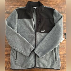 NEW! Puma Men’s color block fleece zip up